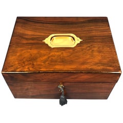 Antique Victorian Walnut Jewelry Box
