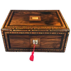 Victorian Walnut Jewelry Box