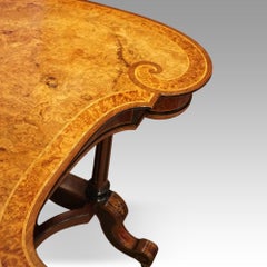 Victorian walnut kidney desk