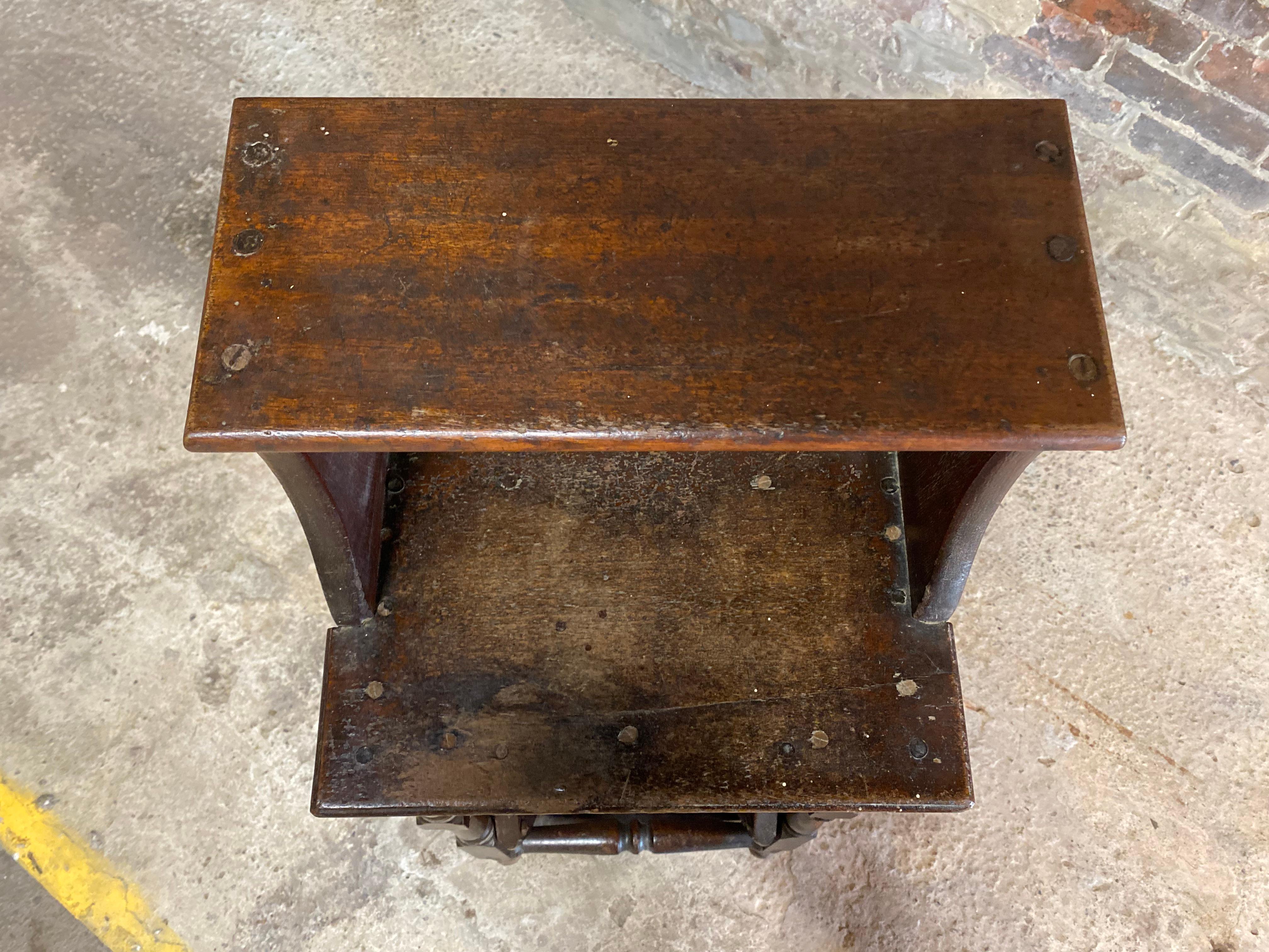 Victorian Walnut Library Step For Sale 2