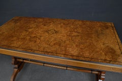 Victorian Walnut Library Table in the Manner of Lamb of Manchester