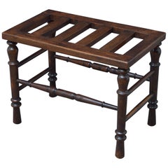 Victorian Walnut Luggage Rack by Norton & Co