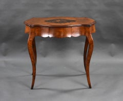 Victorian Walnut Marquetry Centre Table