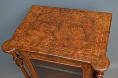 Victorian Walnut Music Cabinet