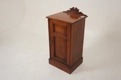 Victorian Walnut Nightstand Beside Cabinet, Lamp Table, Scotland 1880, B1349