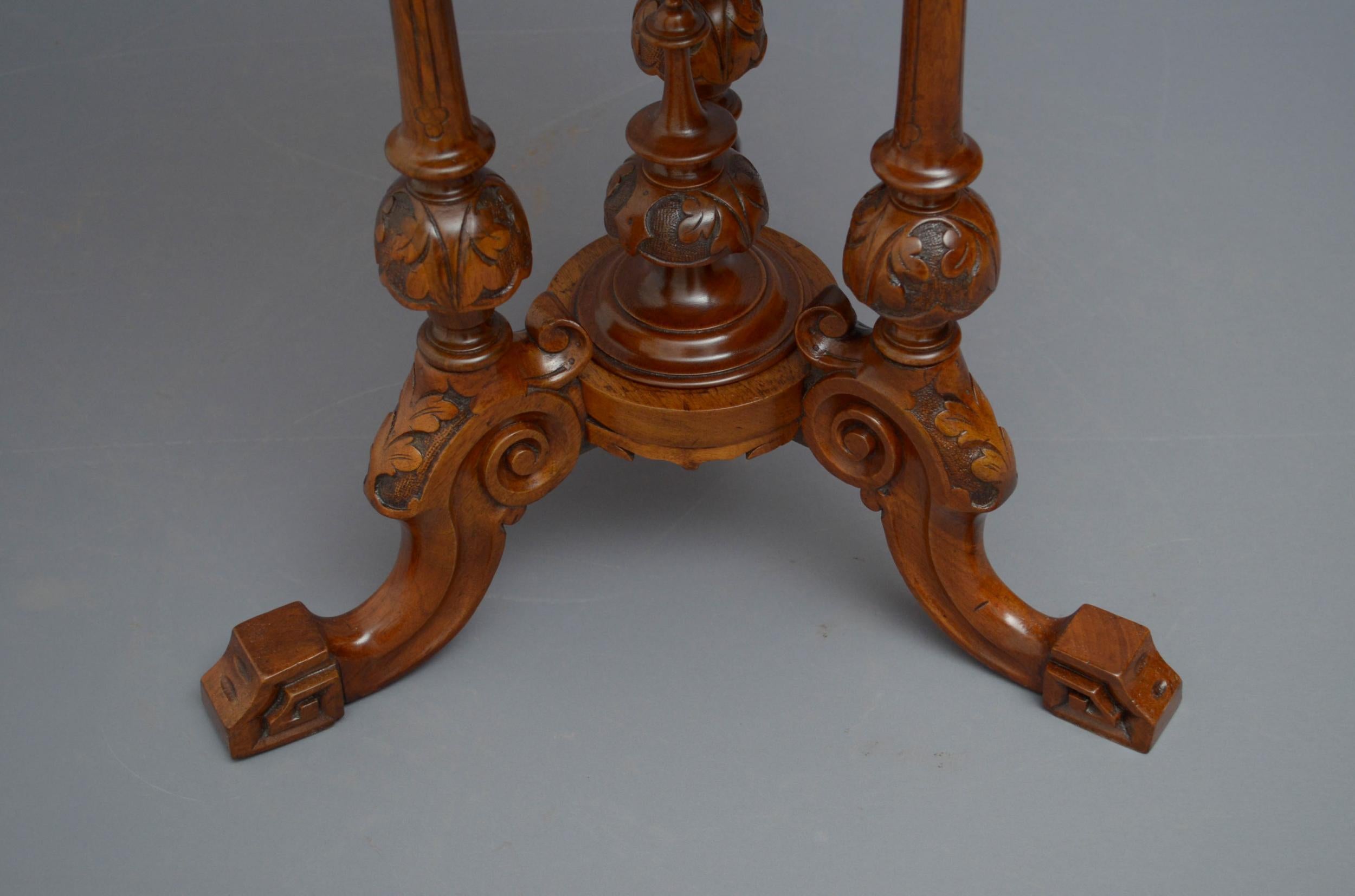 Victorian Walnut Occasional Table 5