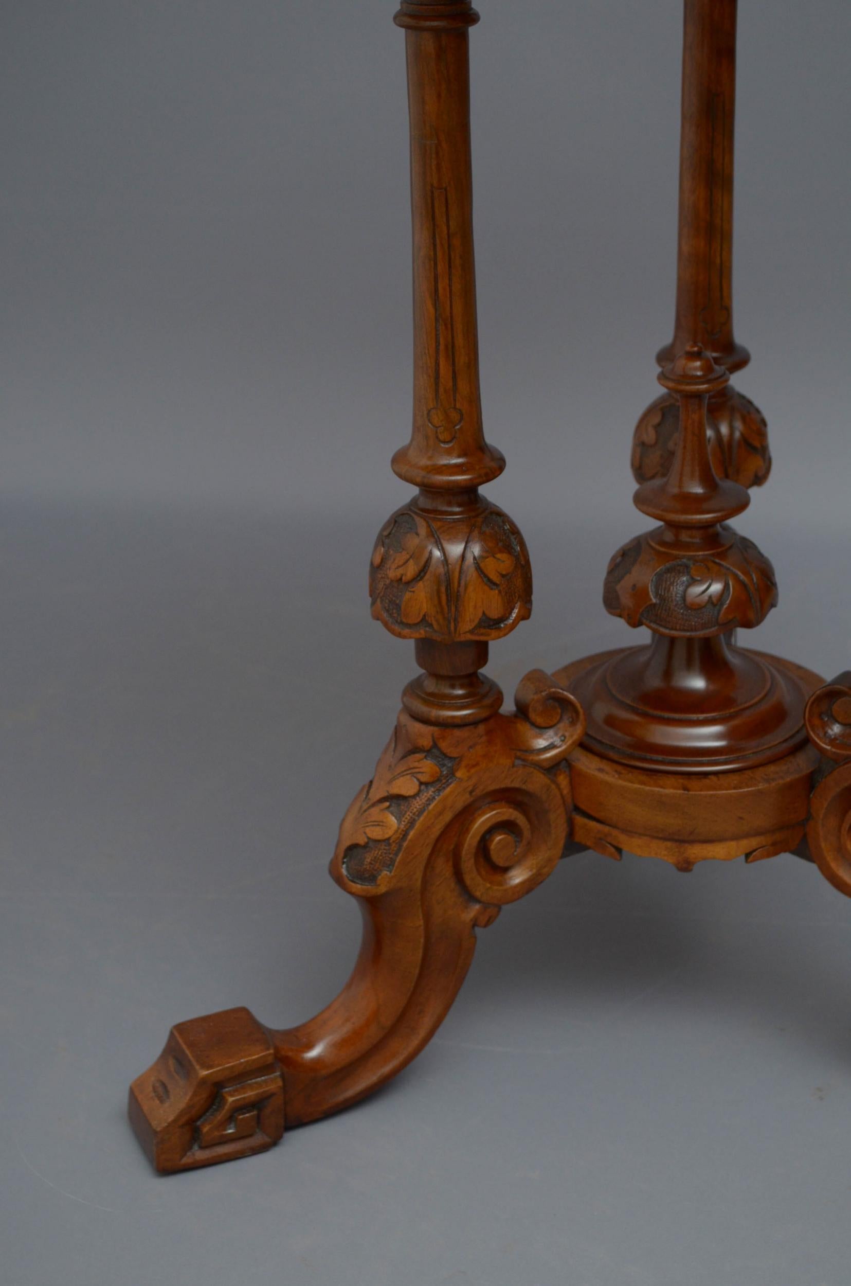 Victorian Walnut Occasional Table 2