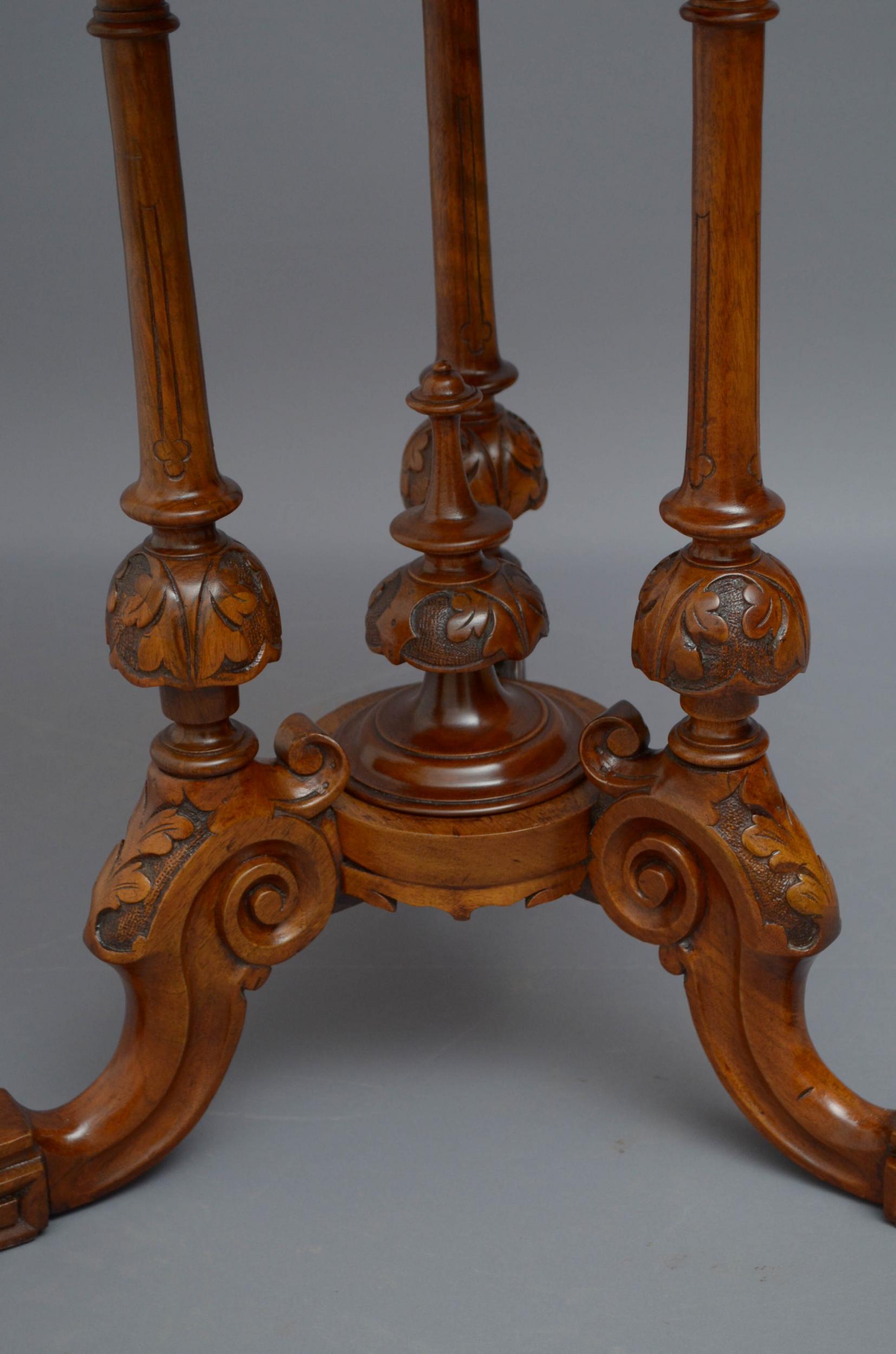 Victorian Walnut Occasional Table 3