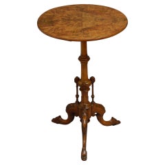 Antique Victorian Walnut Occasional Table
