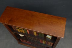 Victorian Walnut Open Bookcase