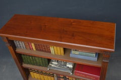 Victorian Walnut Open Bookcase