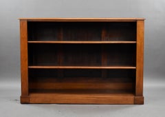 Victorian Walnut Open Bookcase