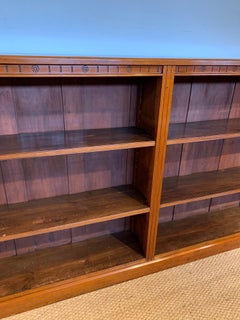 Victorian Walnut open bookcase