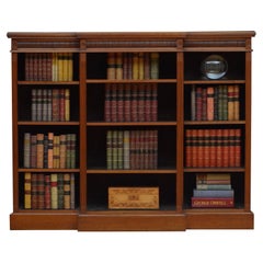 Victorian Walnut Open Bookcase