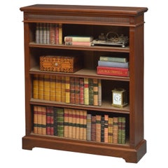 Victorian Walnut Open Bookcase