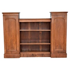 Used Victorian Walnut Open Bookcase