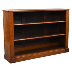 Victorian Walnut Open Bookcase