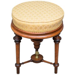 Victorian Walnut Piano Stool