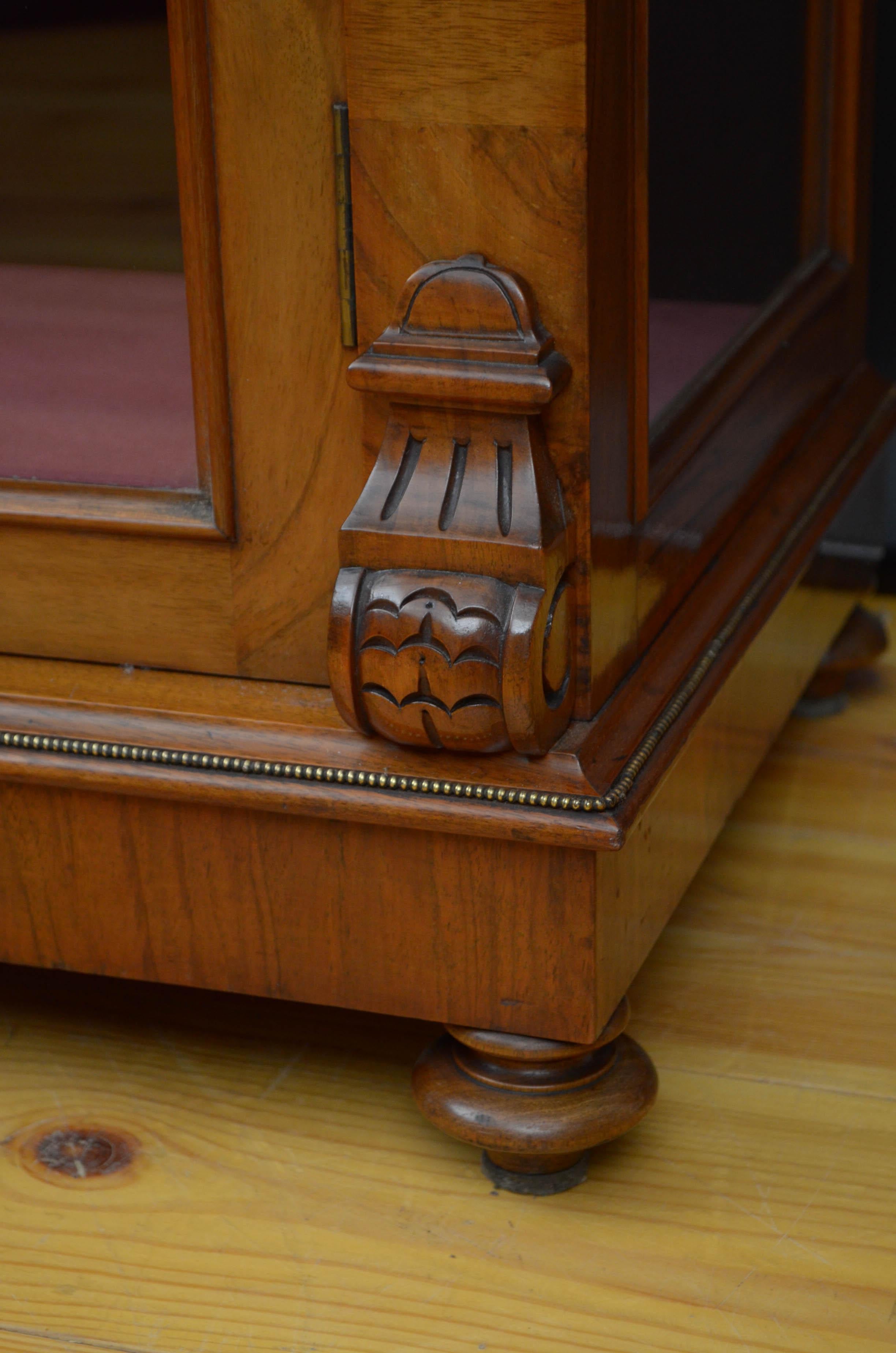 Victorian Walnut Pier Cabinet For Sale 9