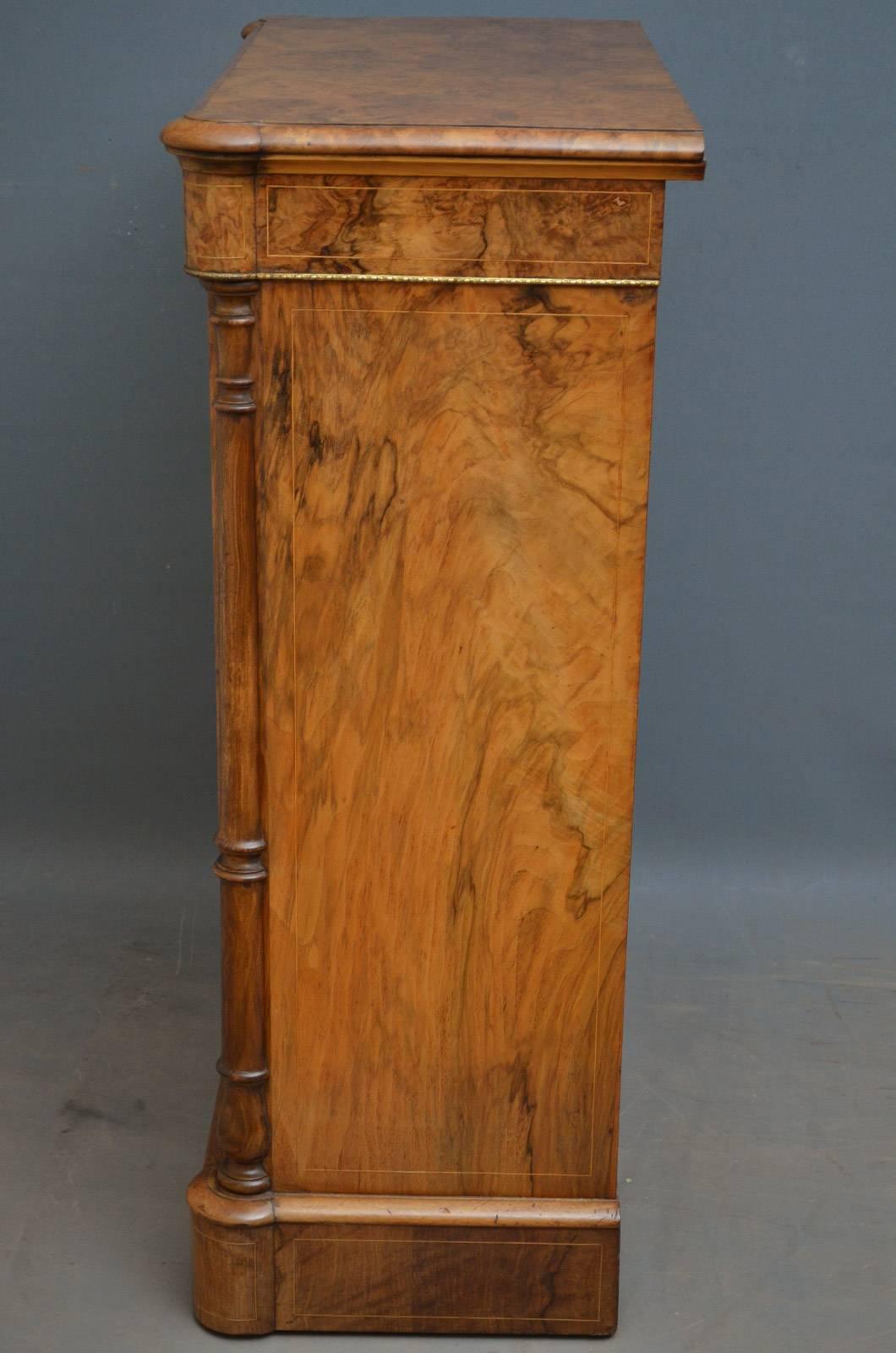 Victorian Walnut Pier Cabinet, Side Cabinet 6