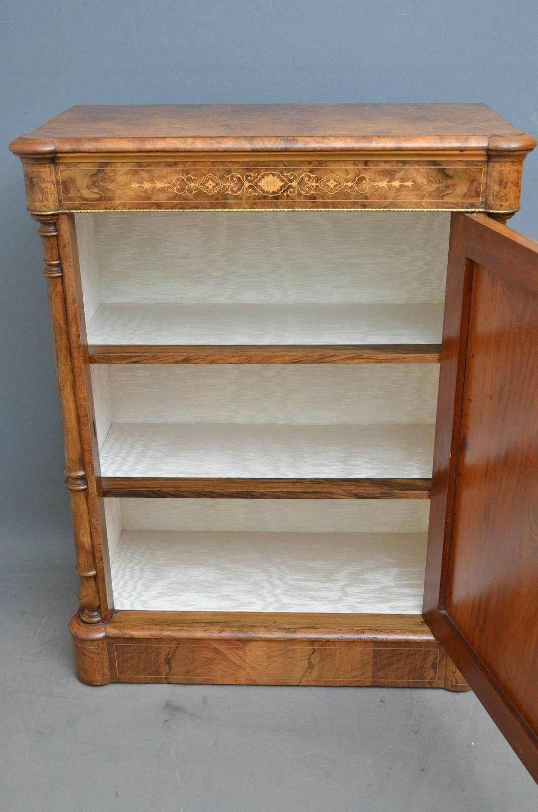 Victorian Walnut Pier Cabinet, Side Cabinet 3