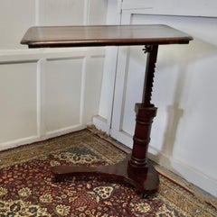 Victorian Walnut, Reading Stand Over Bed Table, Tray Table
