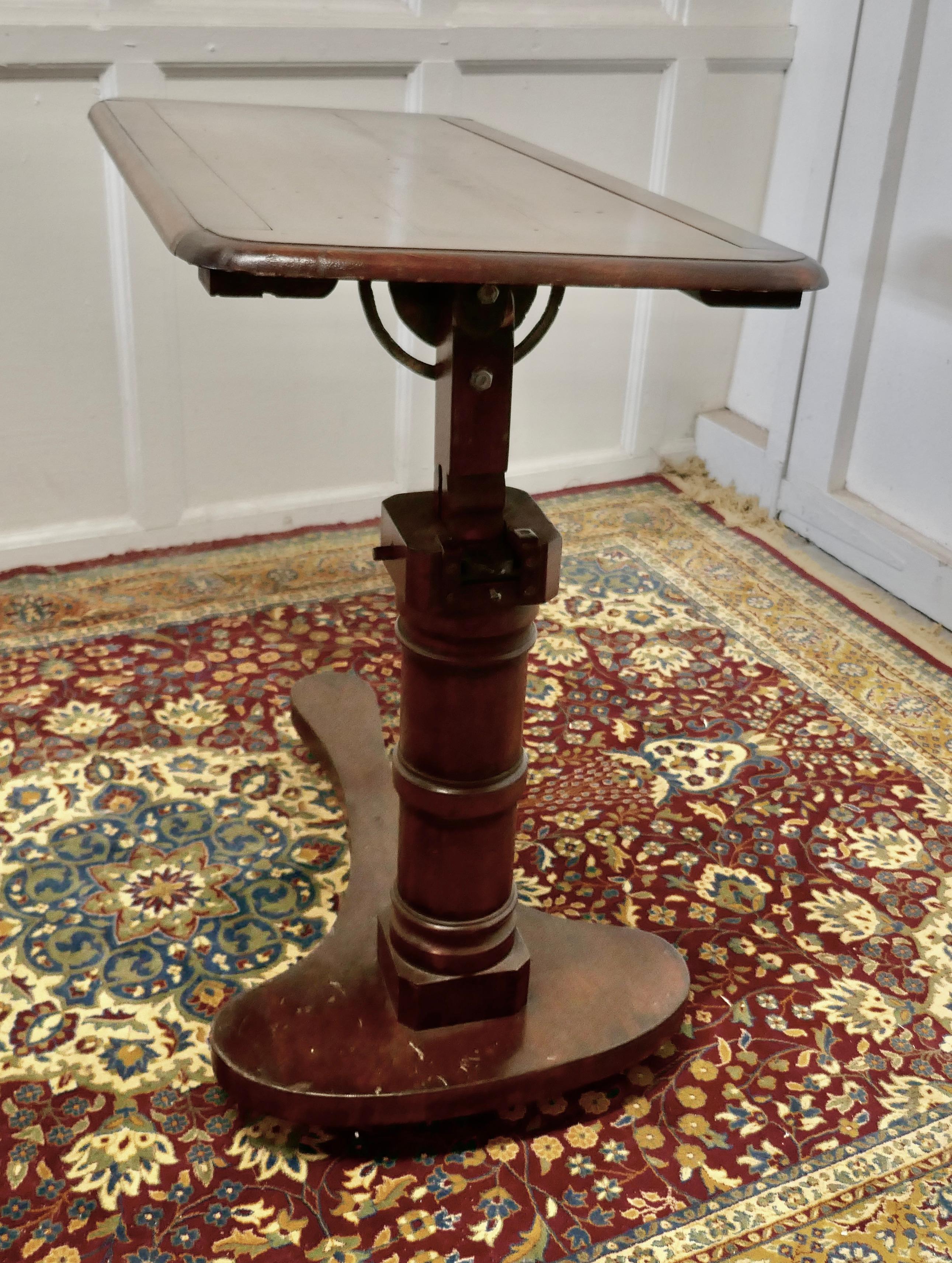 19th Century Victorian Walnut, Reading Stand Over Bed Table, Tray Table