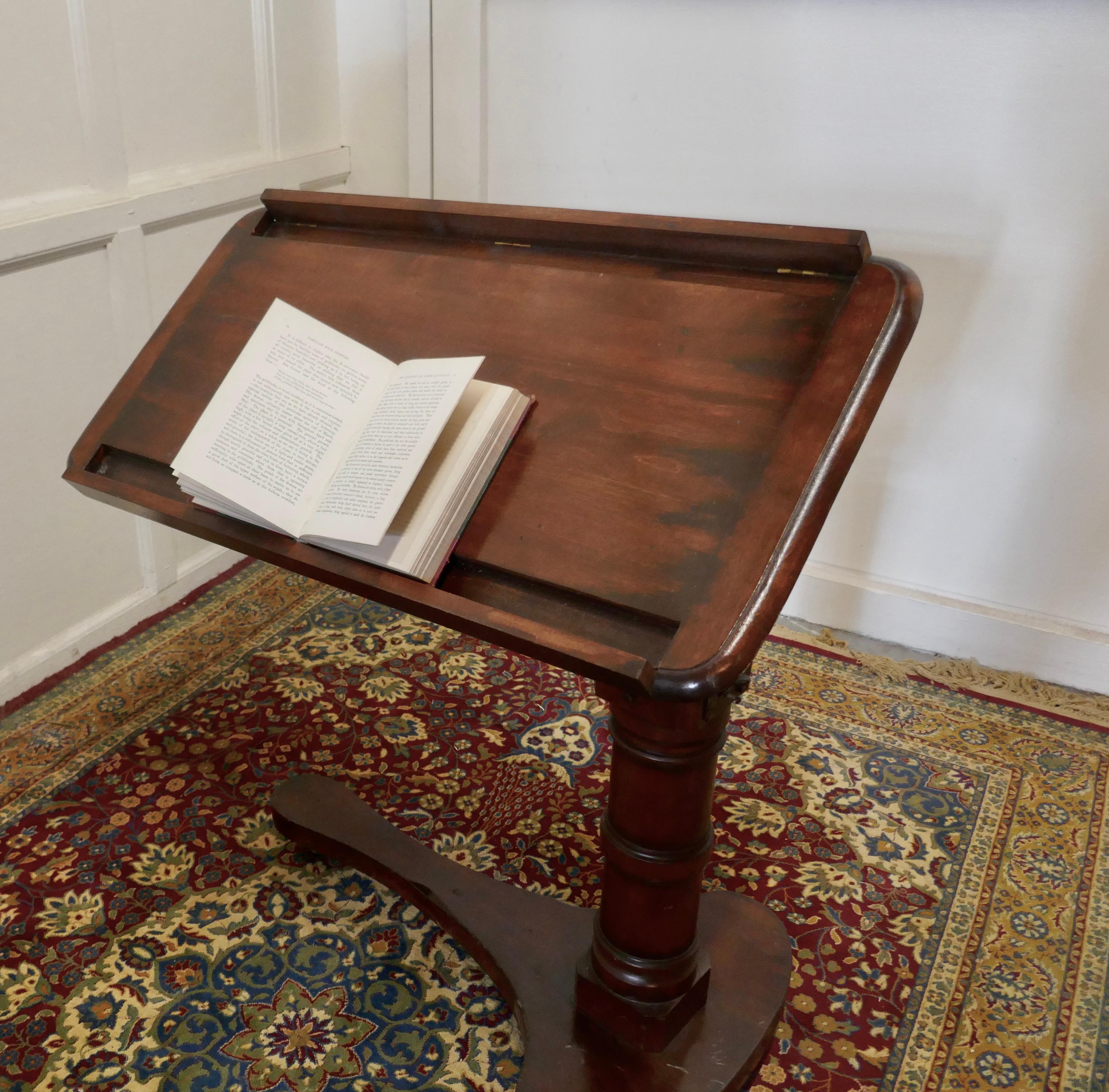 Victorian Walnut, Reading Stand Over Bed Table, Tray Table 1