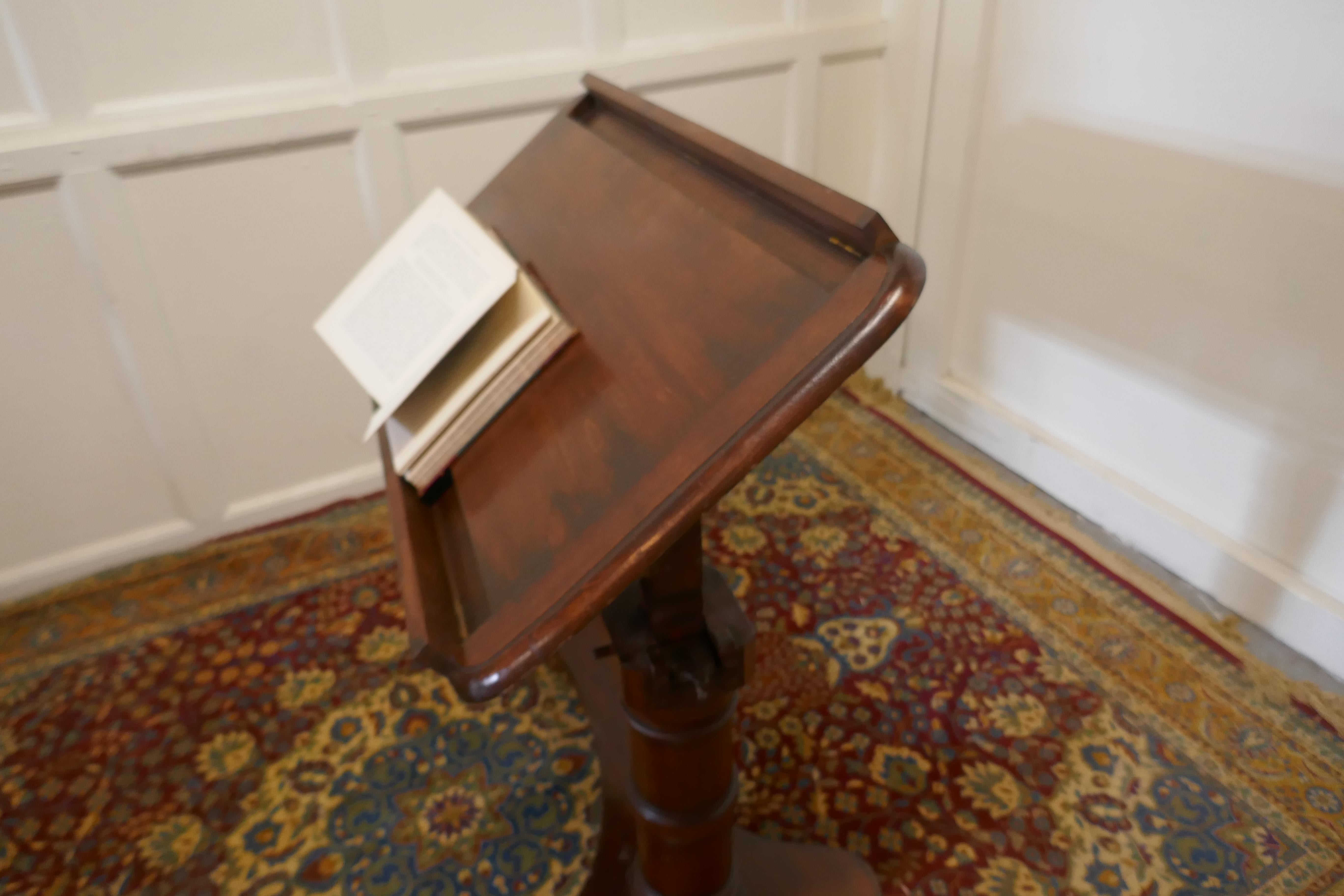 Victorian Walnut, Reading Stand Over Bed Table, Tray Table 2