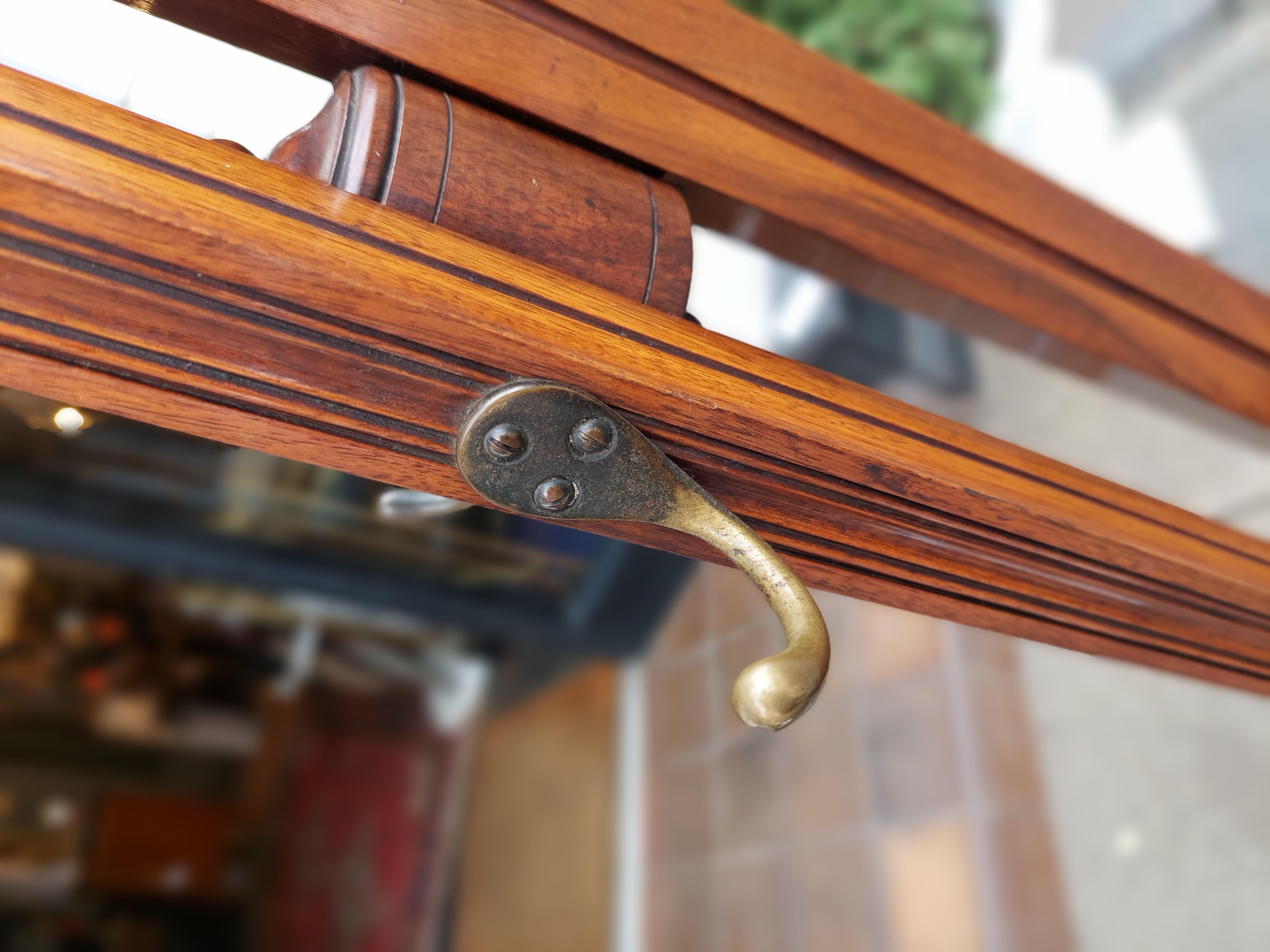 English Victorian Walnut Rotating Hat & Coat Stand For Sale