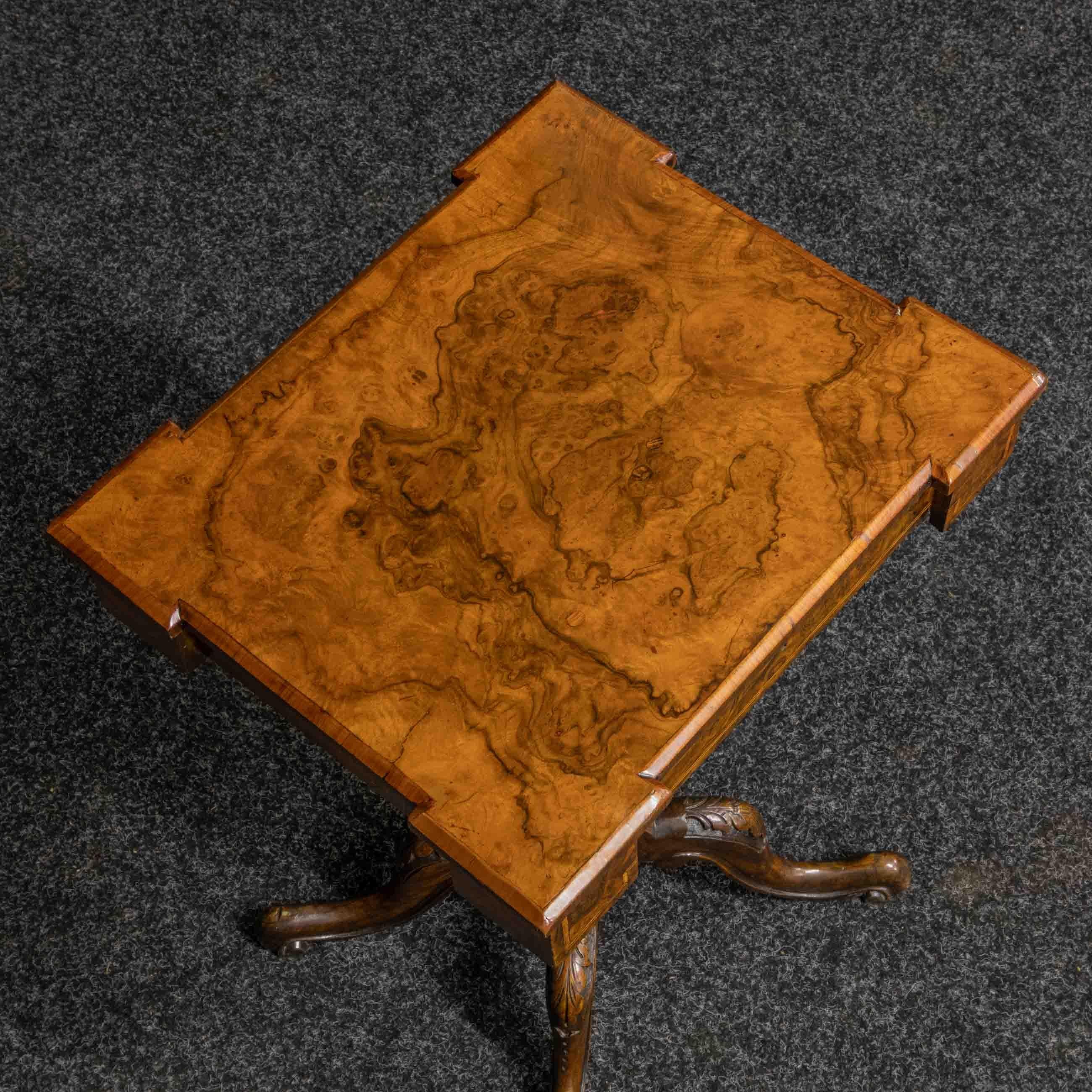Victorian Walnut Sewing Table 3