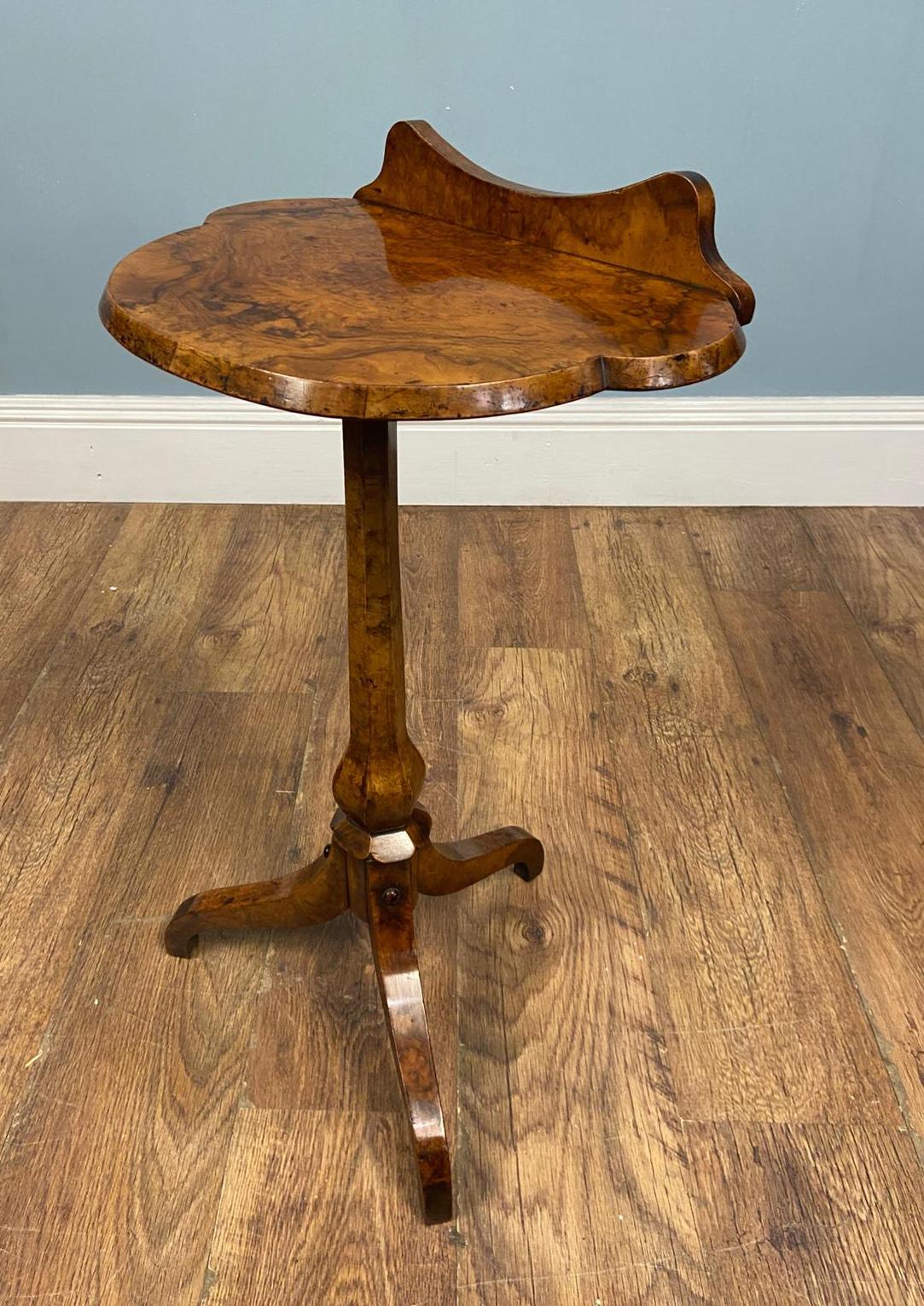 Victorian Walnut Side Table Tripod Wine Tables 1880 For Sale 6