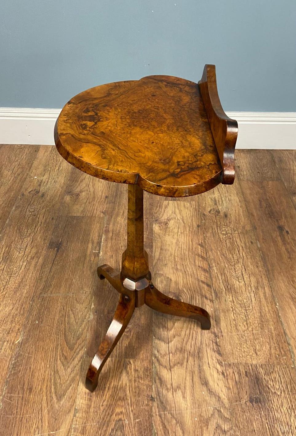 Victorian Walnut Side Table Tripod Wine Tables 1880 For Sale 1