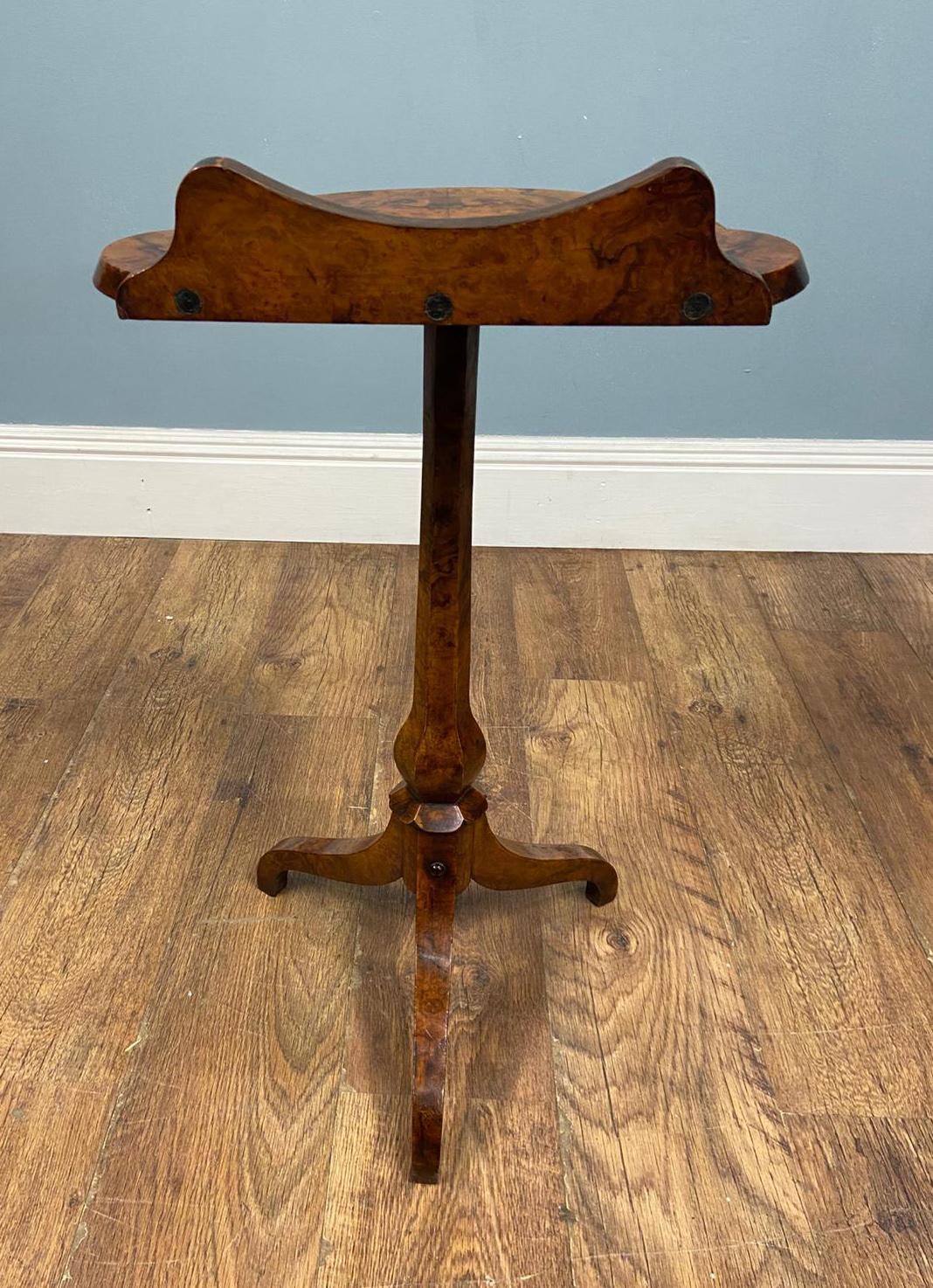 Victorian Walnut Side Table Tripod Wine Tables 1880 For Sale 2