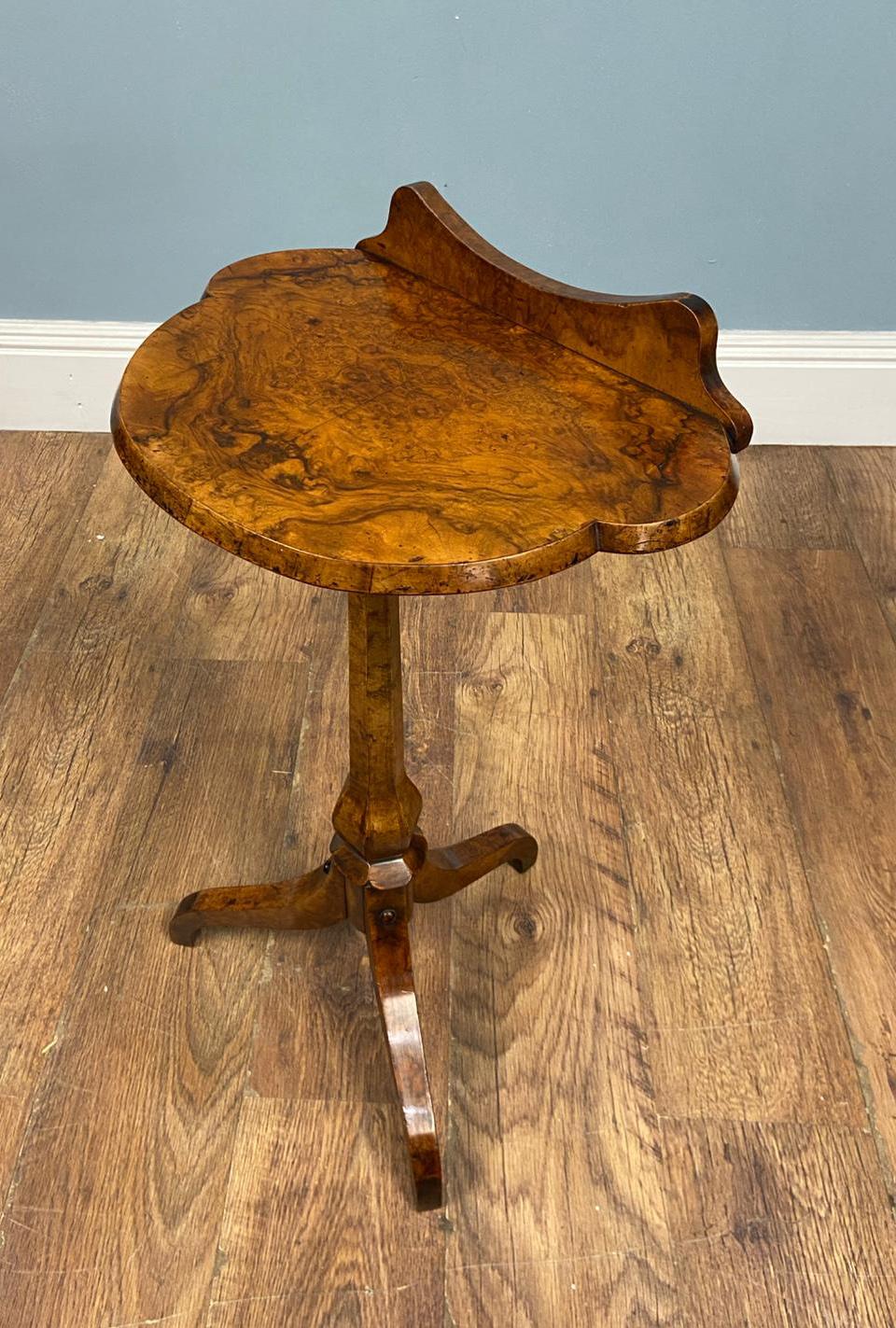 Victorian Walnut Side Table Tripod Wine Tables 1880 For Sale 5