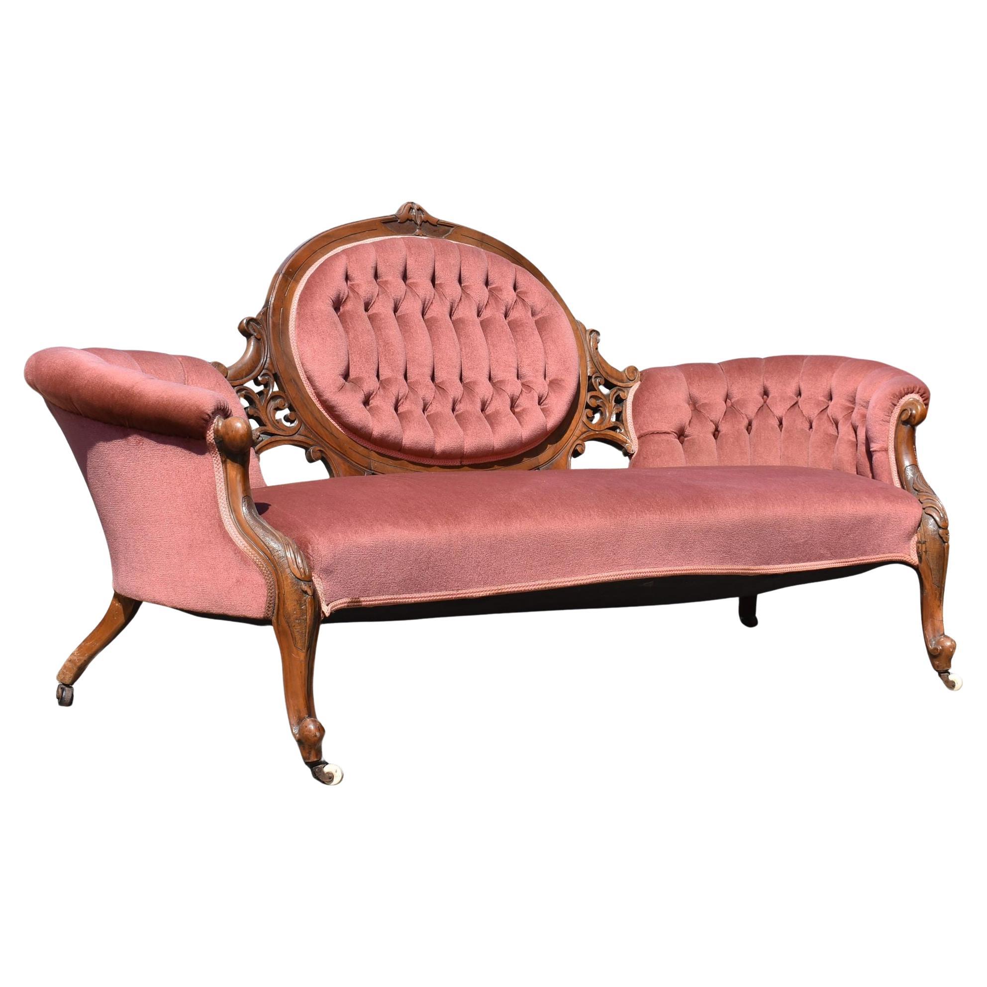 Victorian Walnut Sofa