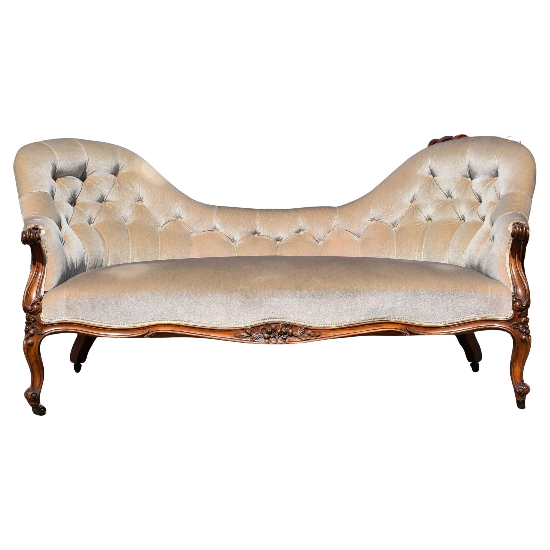 Victorian Walnut Sofa