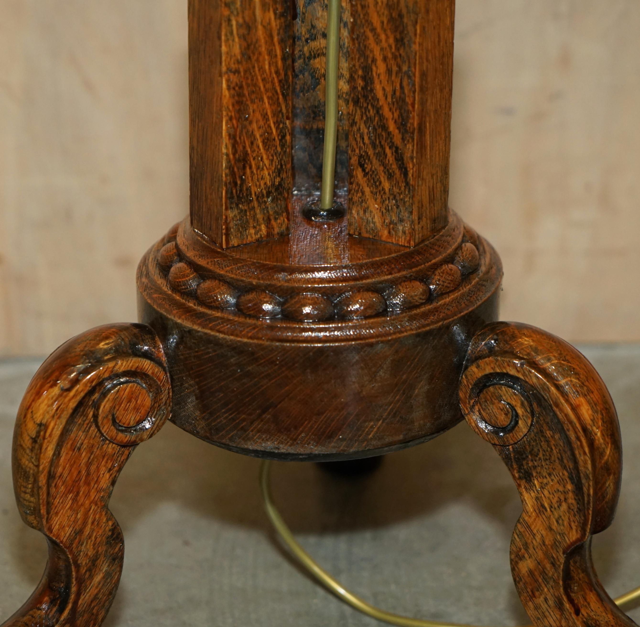 XIXe siècle ViCtorian WALNUT, grand lampadaire à baldaire grand format, hautement ajustable en vente
