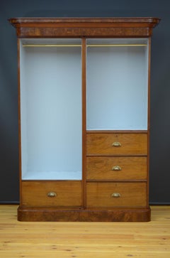 Victorian Walnut Two Door Wardrobe