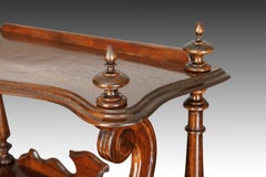 Victorian Walnut Whatnot Stand with Scrolled Brackets – The Bracknell Whatnot