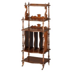 Victorian Walnut Whatnot Stand with Scrolled Brackets – The Bracknell Whatnot Victorian Walnut Whatnot Stand with Scrolled Brackets – The Bracknell Whatnot