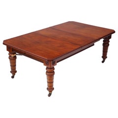 Victorian Walnut Windout Extending Dining Table, 19th Century