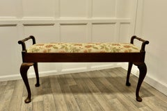 Victorian Walnut Window Seat, Duet Stool