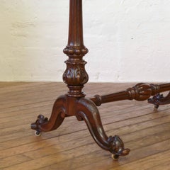 Victorian Walnut Window Table