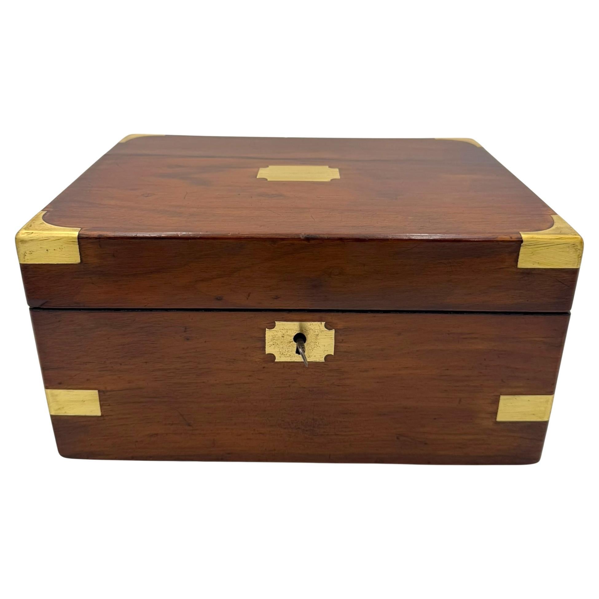 Victorian Walnut Writing Slope Box