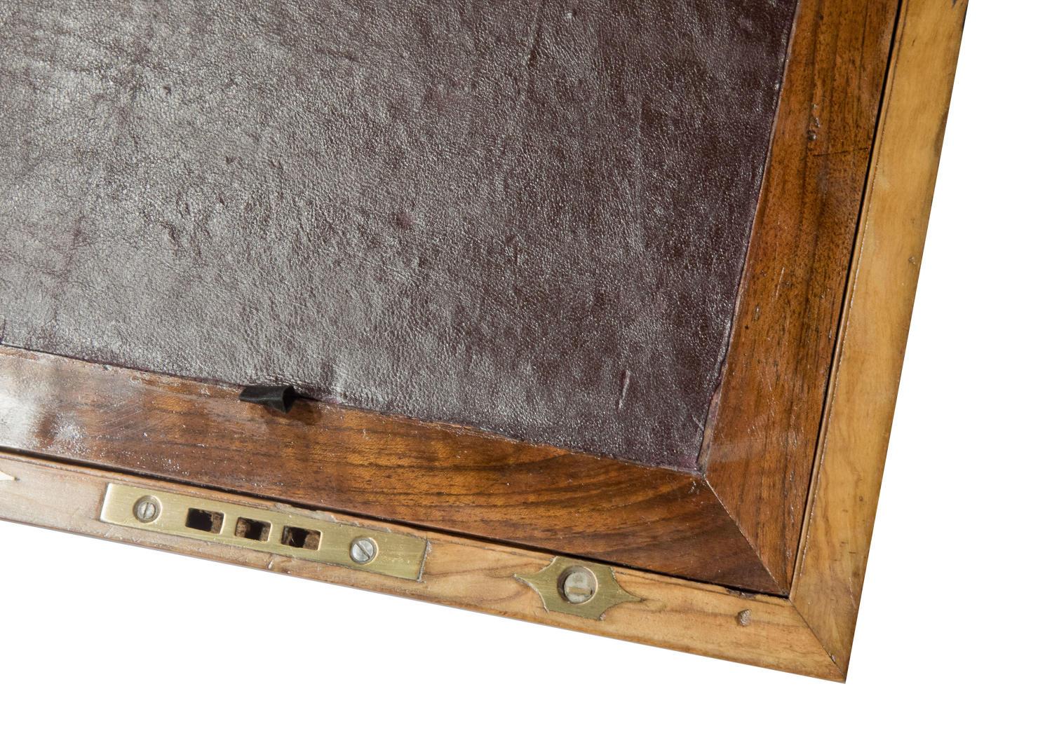 Victorian Walnut Writing Slope, circa 1860 For Sale 2