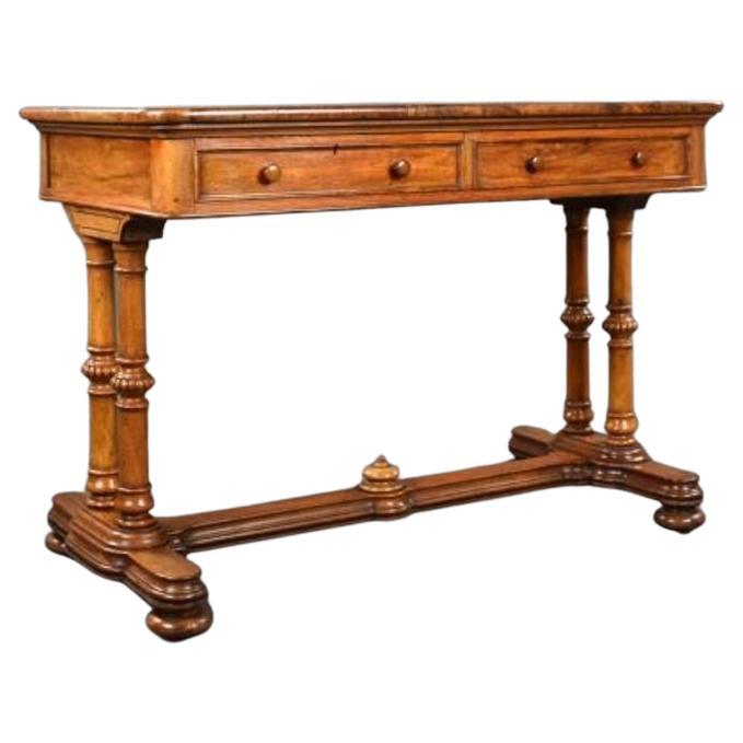 Victorian Walnut Writing Table by Doveston, Bird and Hull For Sale at 1stDibs