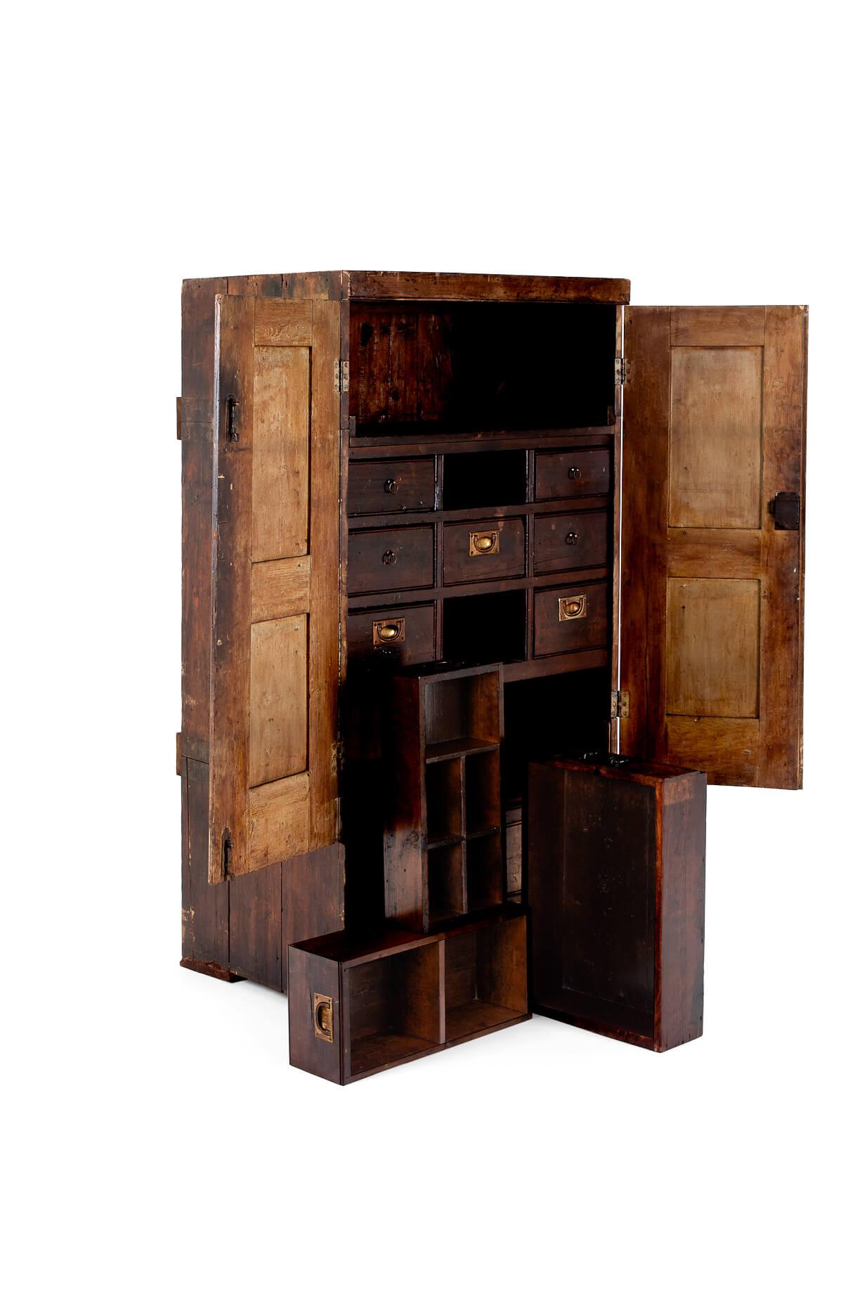 High Victorian Victorian Watchmakers Cupboard For Sale