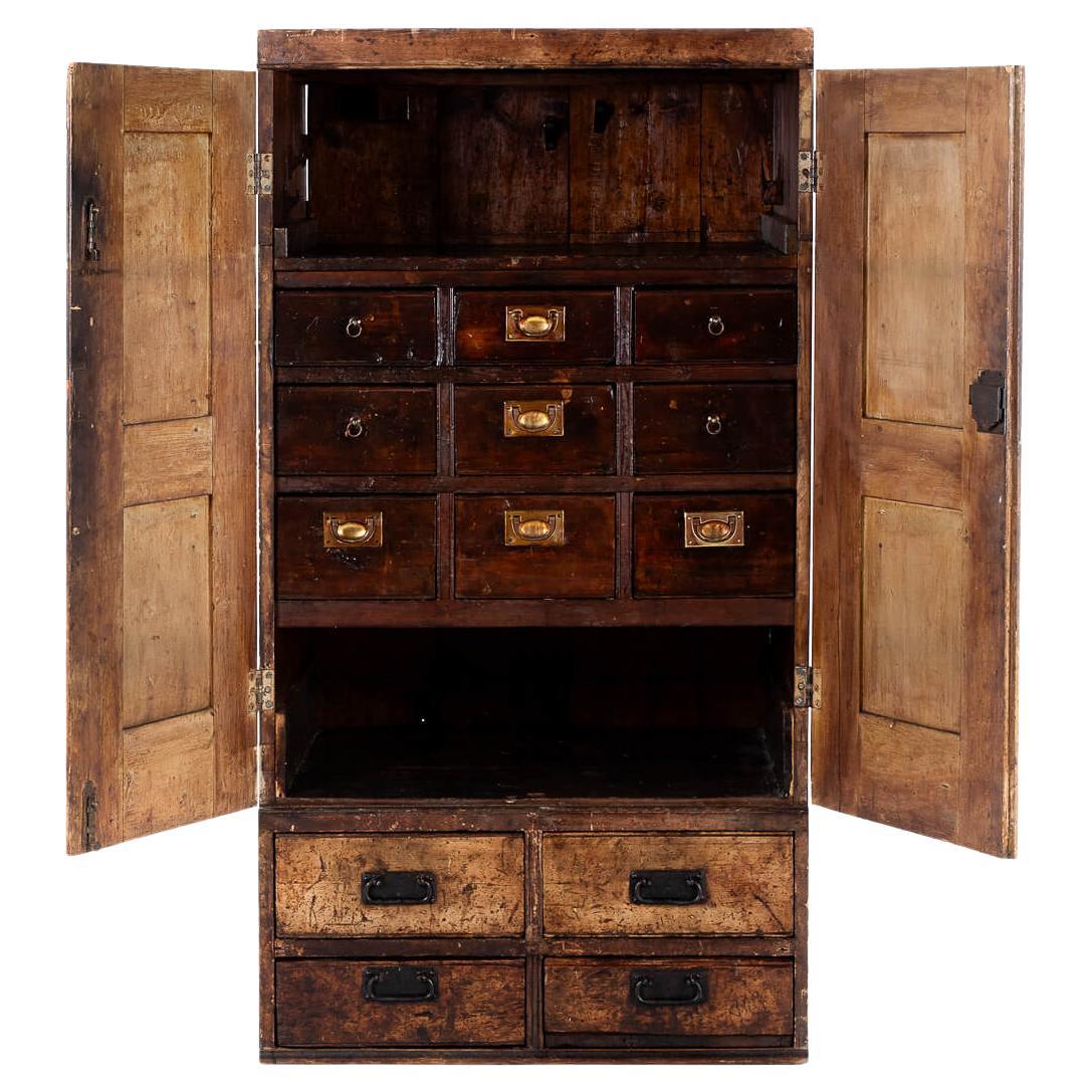 Victorian Watchmakers Cupboard For Sale
