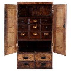 Used Victorian Watchmakers Cupboard